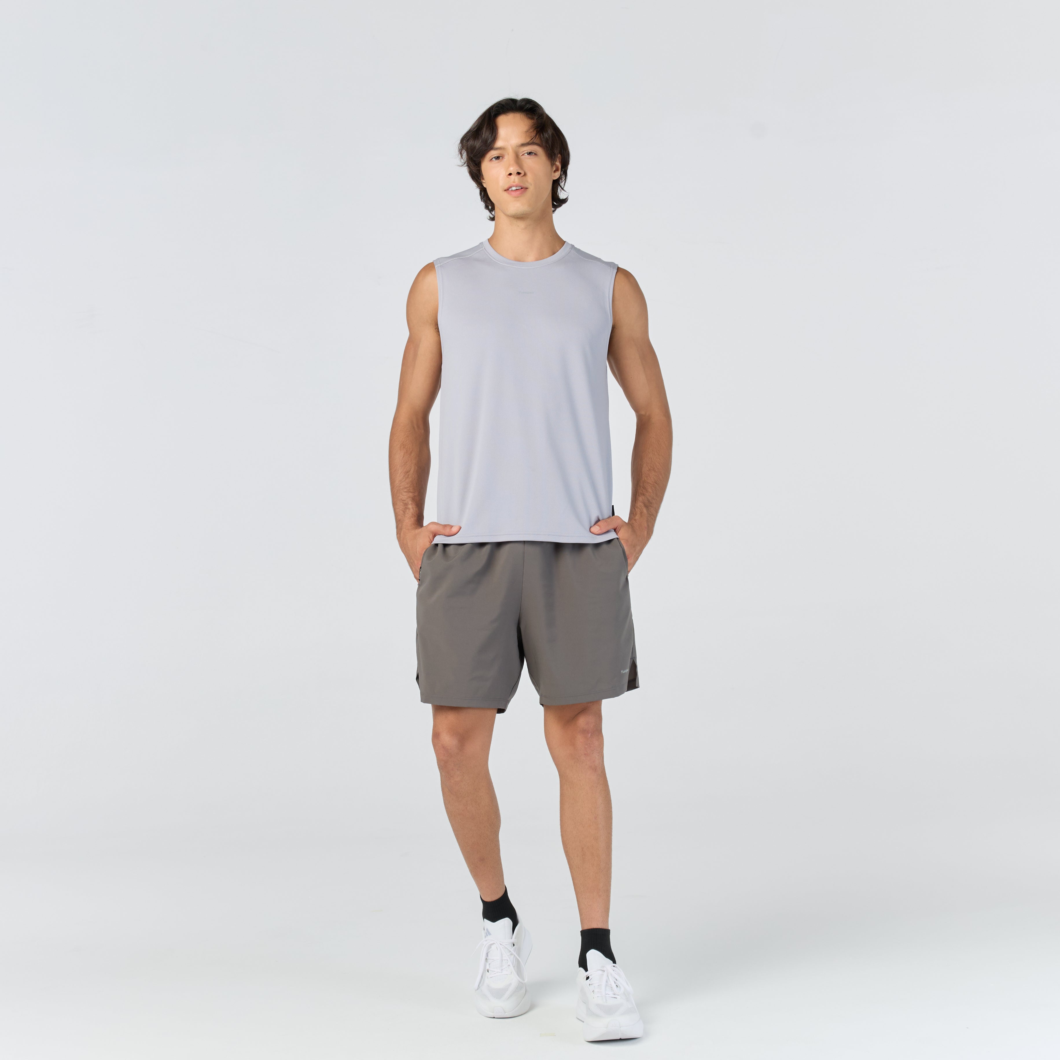 Ultra flow sleeveless sports_Light Grey