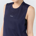 Ultra flow sleeveless crop sports_Navy Blue