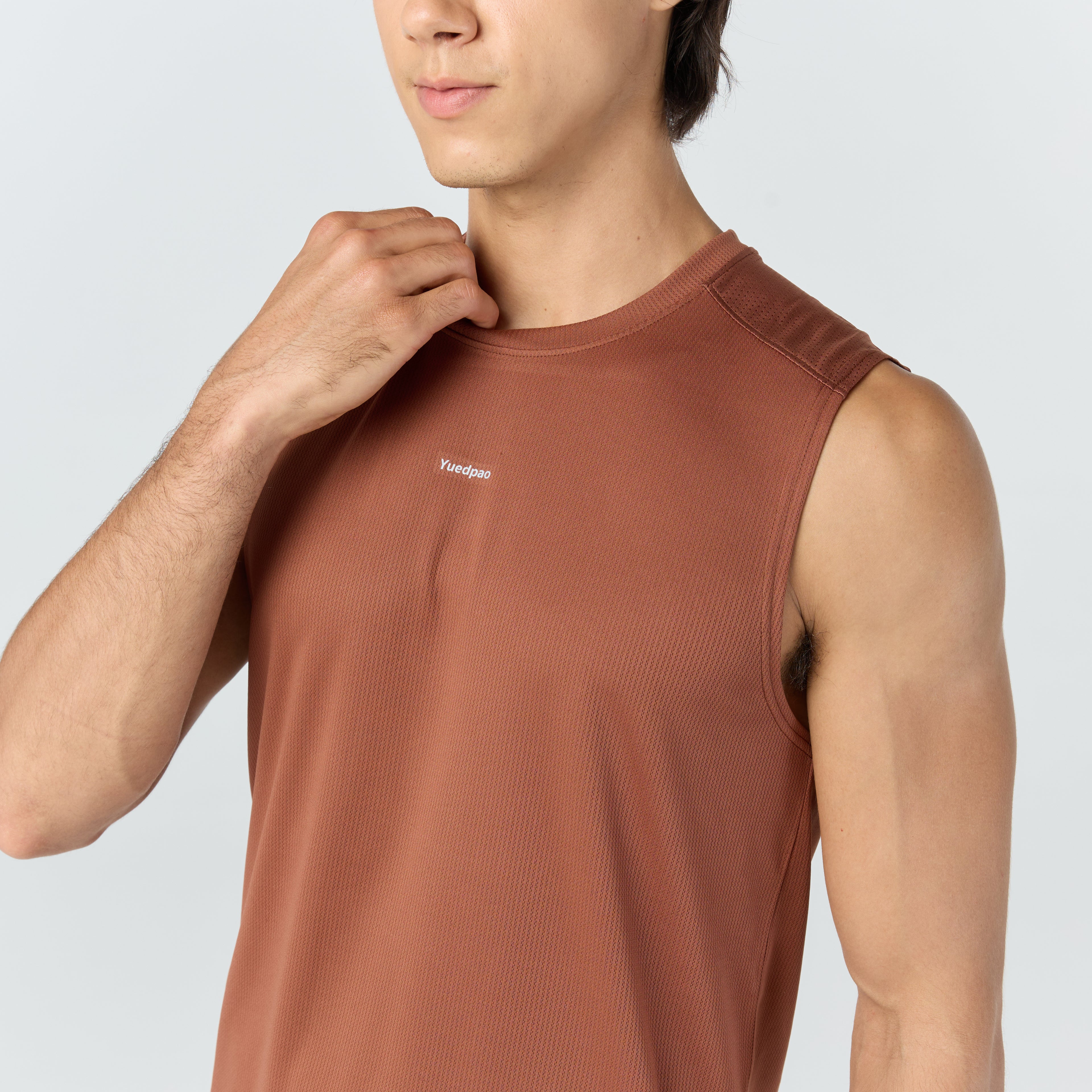 Ultra flow sleeveless sports_Warm Brown