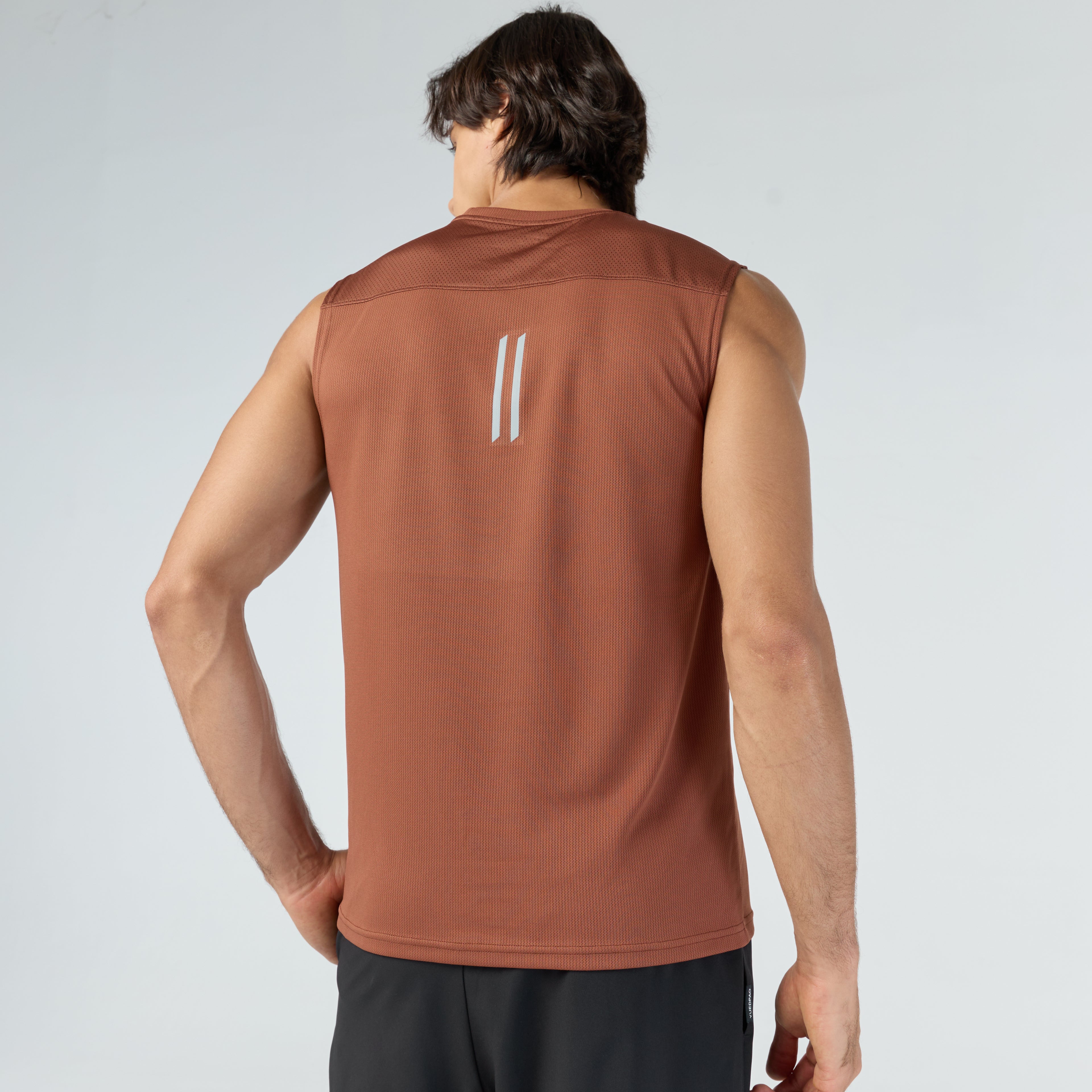 Ultra flow sleeveless sports_Warm Brown