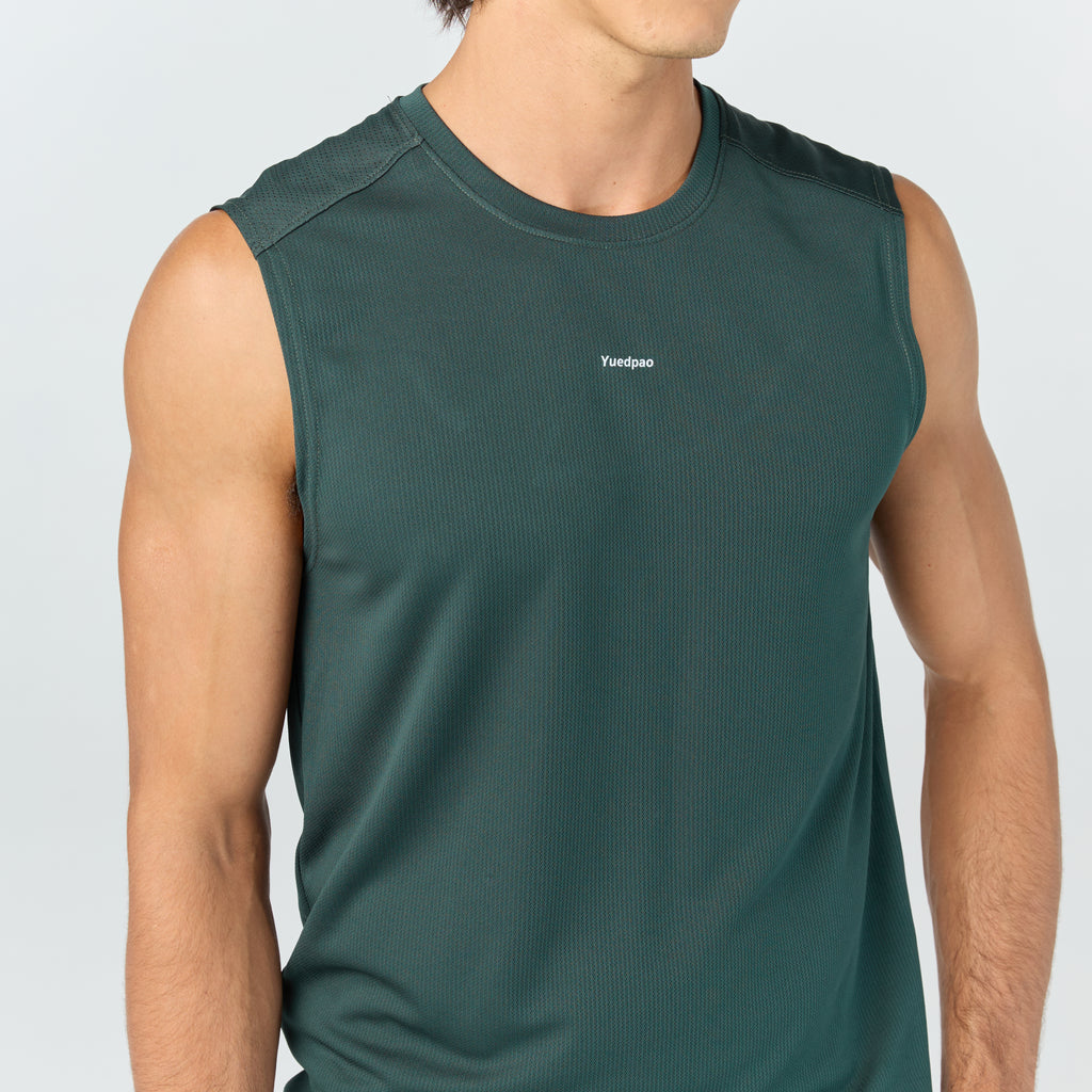 Ultra flow sleeveless sports_Green Calm