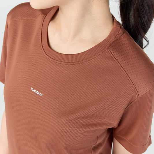 Ultra flow training shirt_Warm Brown