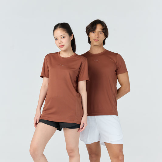 Ultra flow training shirt_Warm Brown