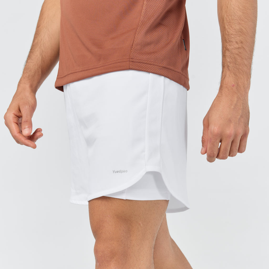 Ultra flow Running Shorts_White ( กางเกง )
