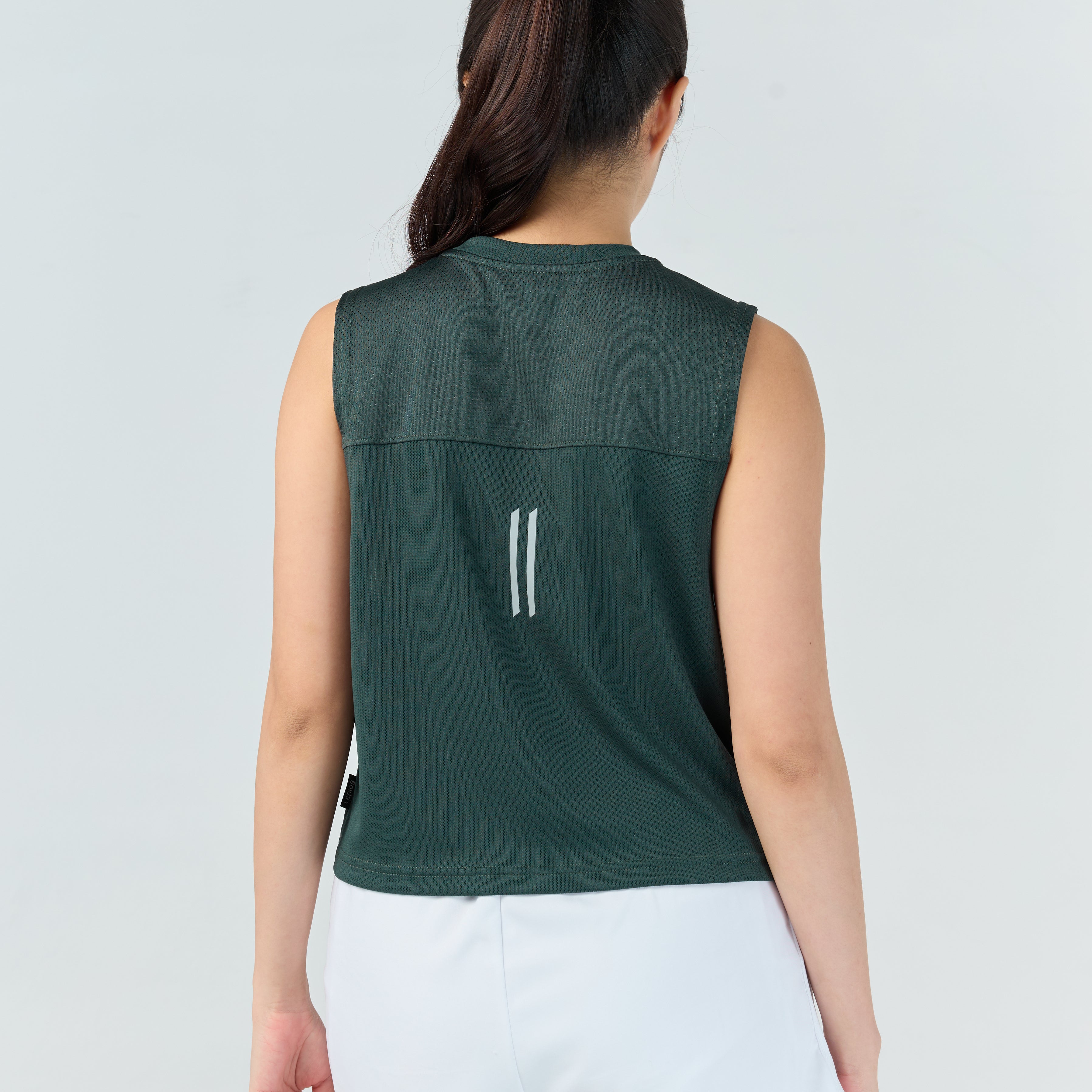 Ultra flow sleeveless crop sport_Green Calm