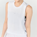 Ultra flow sleeveless crop sports_White