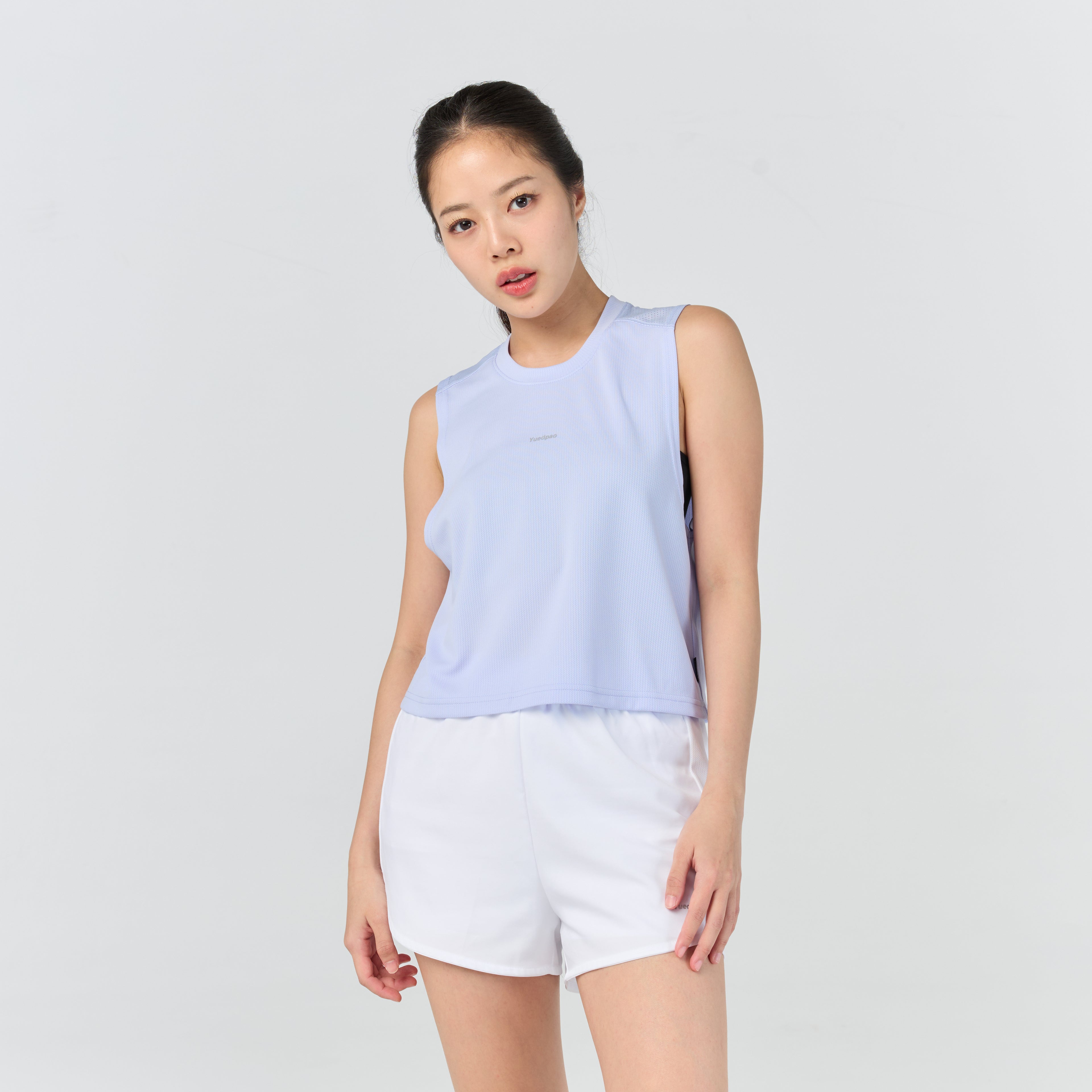 Ultra flow sleeveless crop sport_Cool Sky