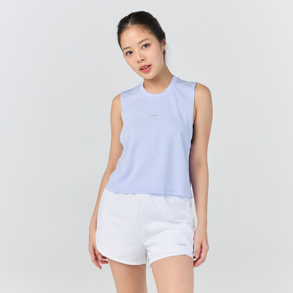 Ultra flow sleeveless crop sport_Cool Sky