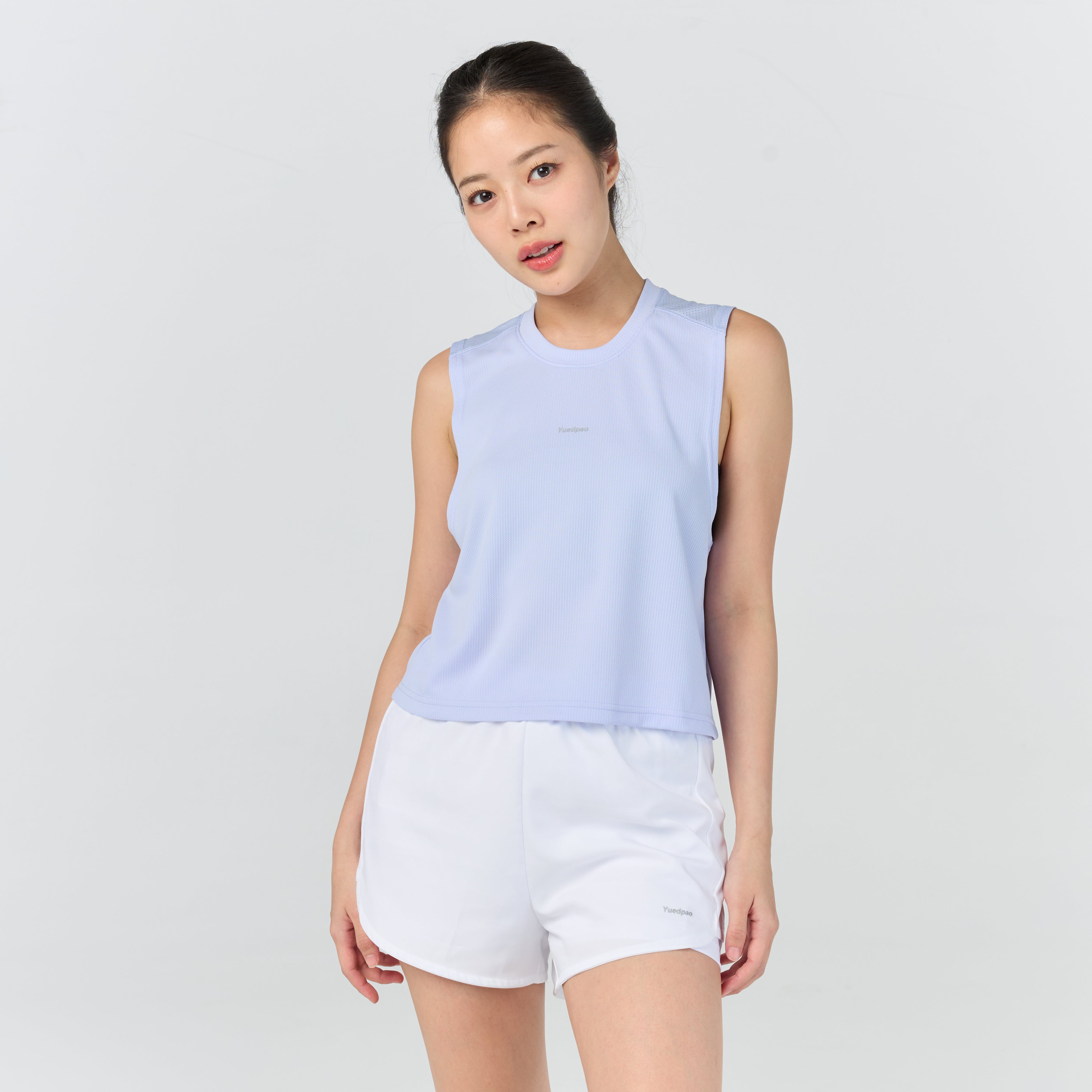 Ultra flow sleeveless crop sport_Cool Sky