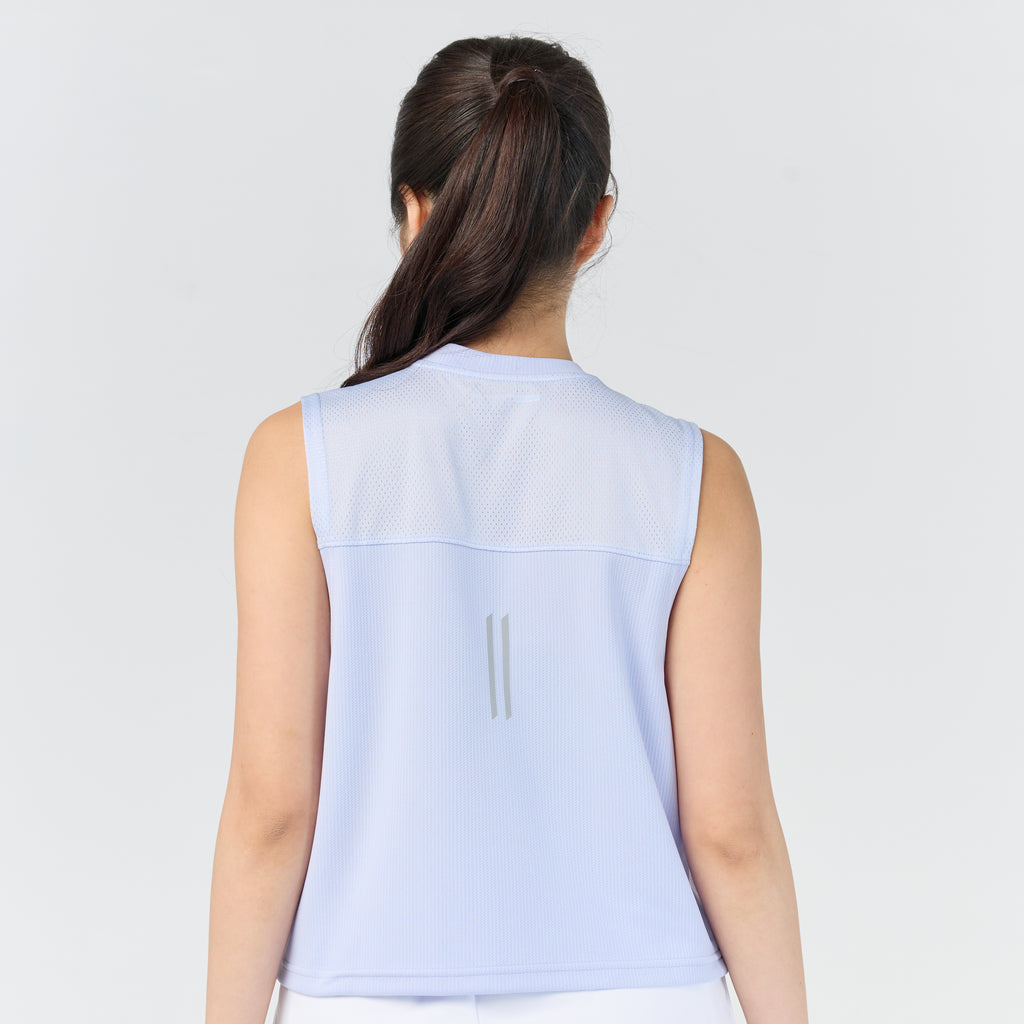 Ultra flow sleeveless crop sport_Cool Sky