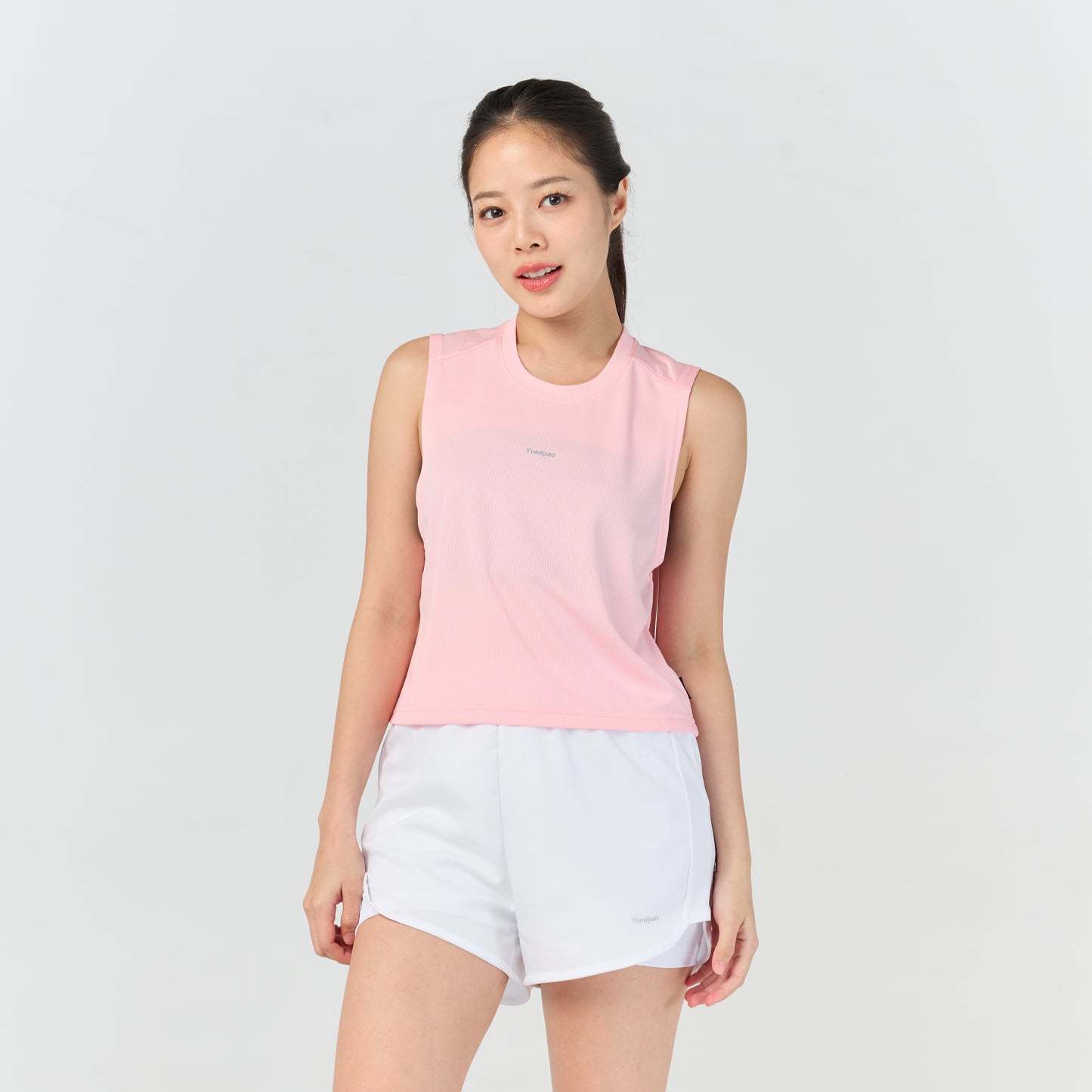 Ultra flow sleeveless crop sport_Pink Sunset
