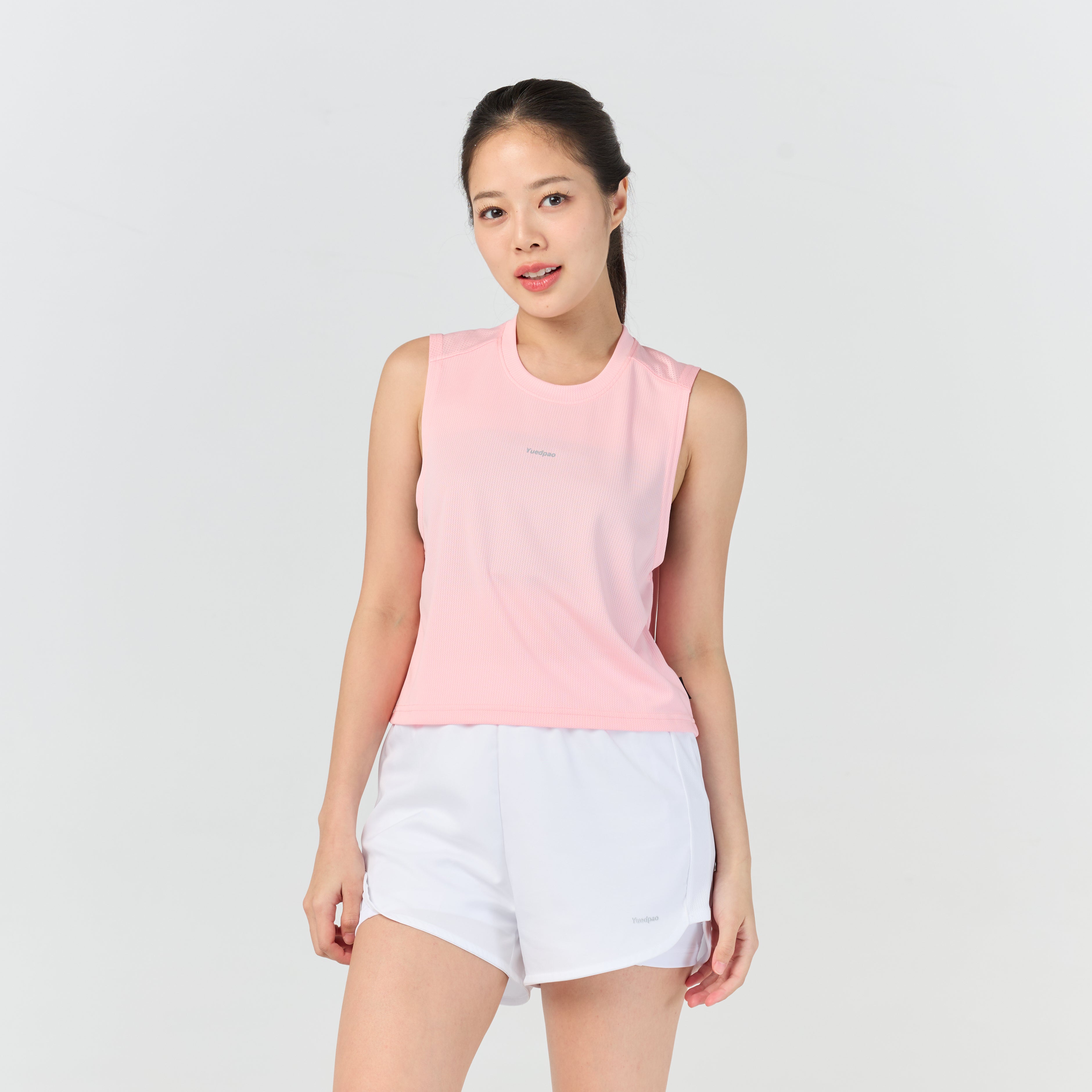 Ultra flow sleeveless crop sport_Pink Sunset