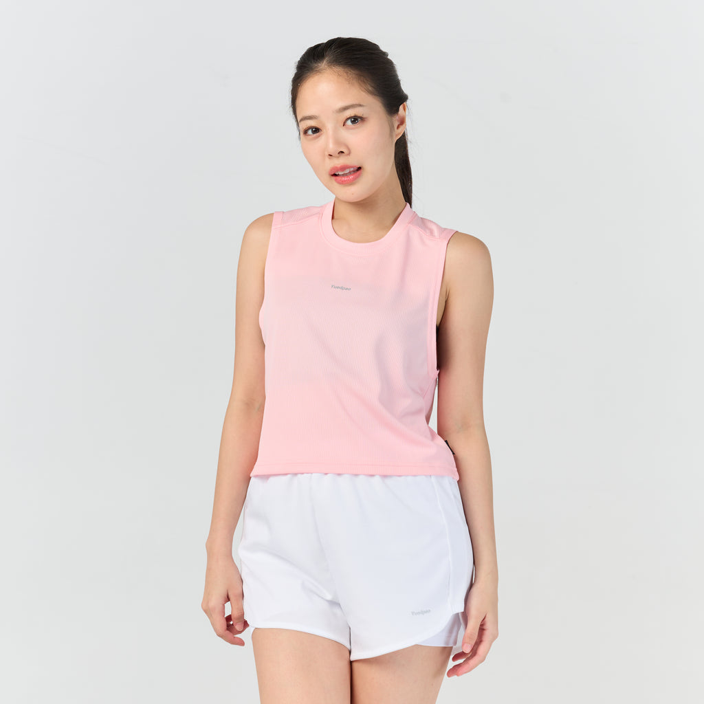 Ultra flow sleeveless crop sport_Pink Sunset