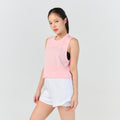 Ultra flow sleeveless crop sport_Pink Sunset