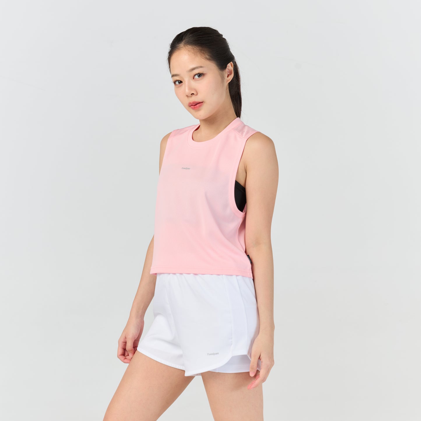 Ultra flow sleeveless crop sport_Pink Sunset