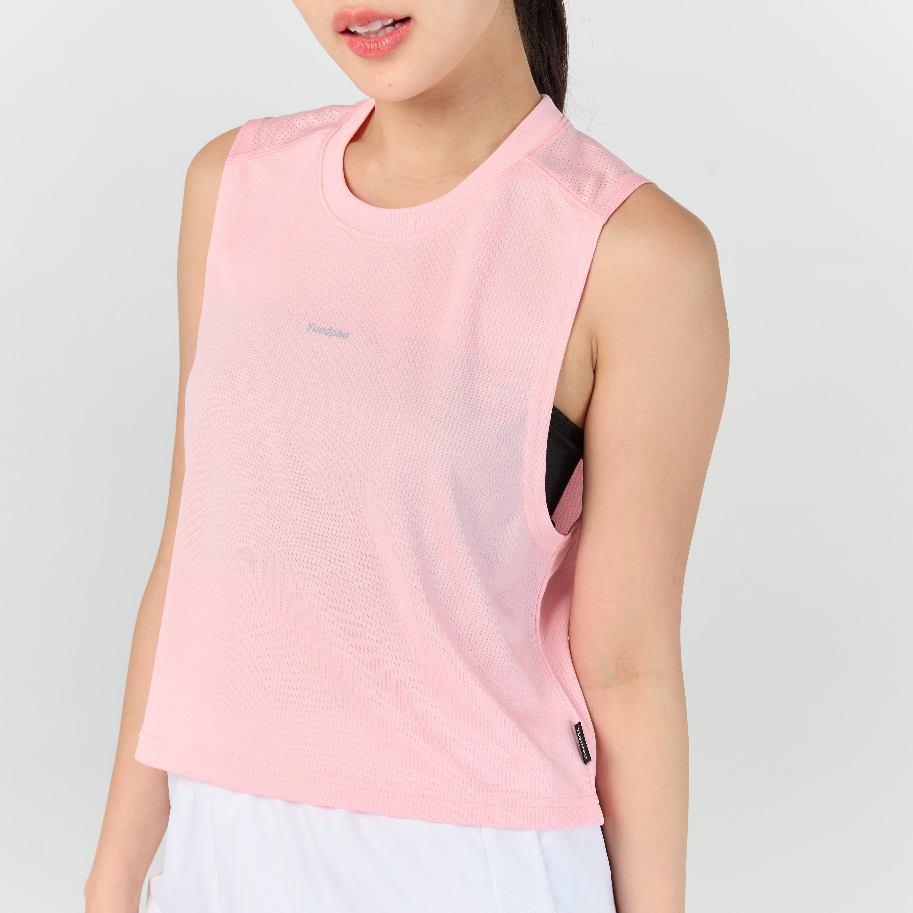 Ultra flow sleeveless crop sport_Pink Sunset