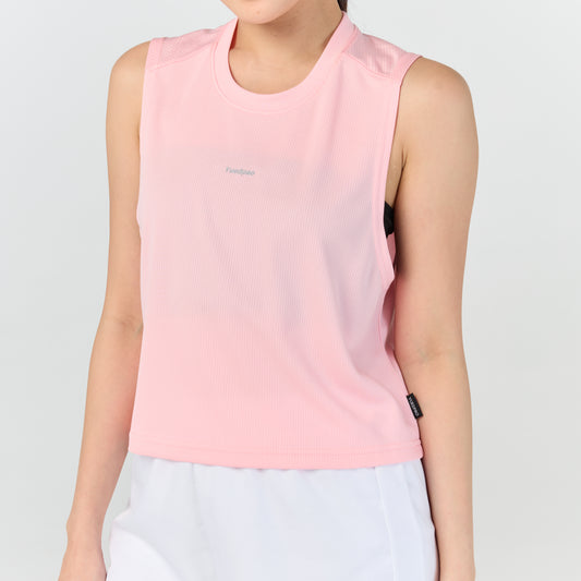 Ultra flow sleeveless crop sport_Pink Sunset