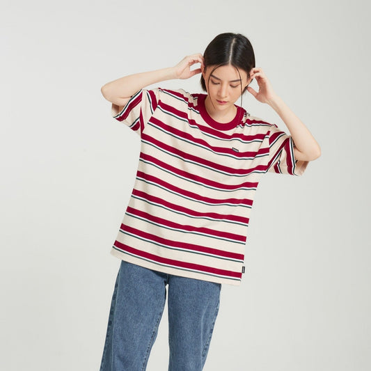 Oversize Signature Striped_Racingred