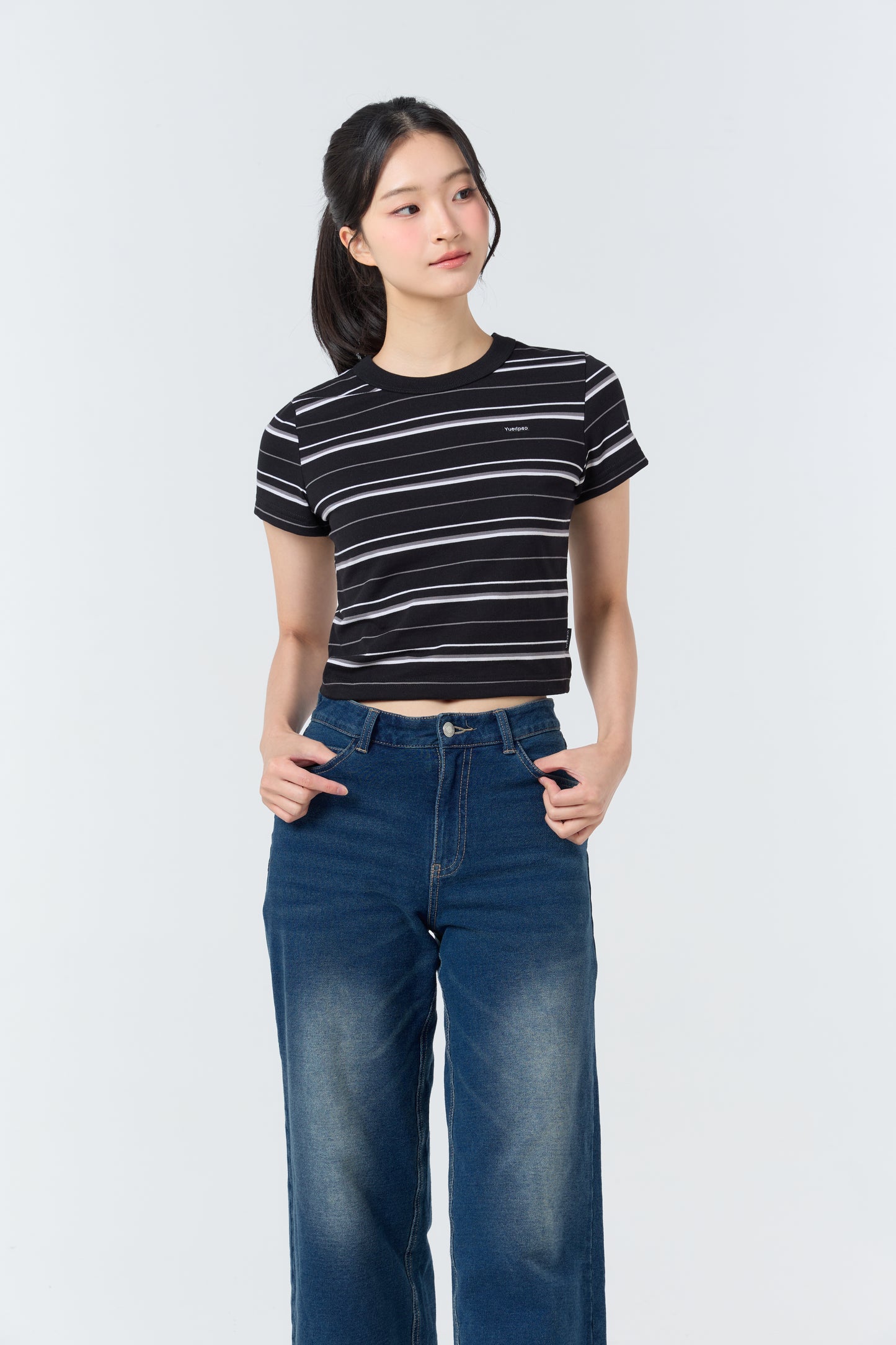 Babytee Striped_Classic Black