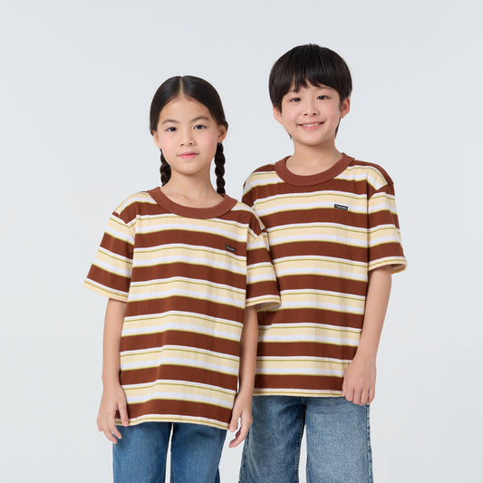 Oversize Striped Kids_Vintage Brown