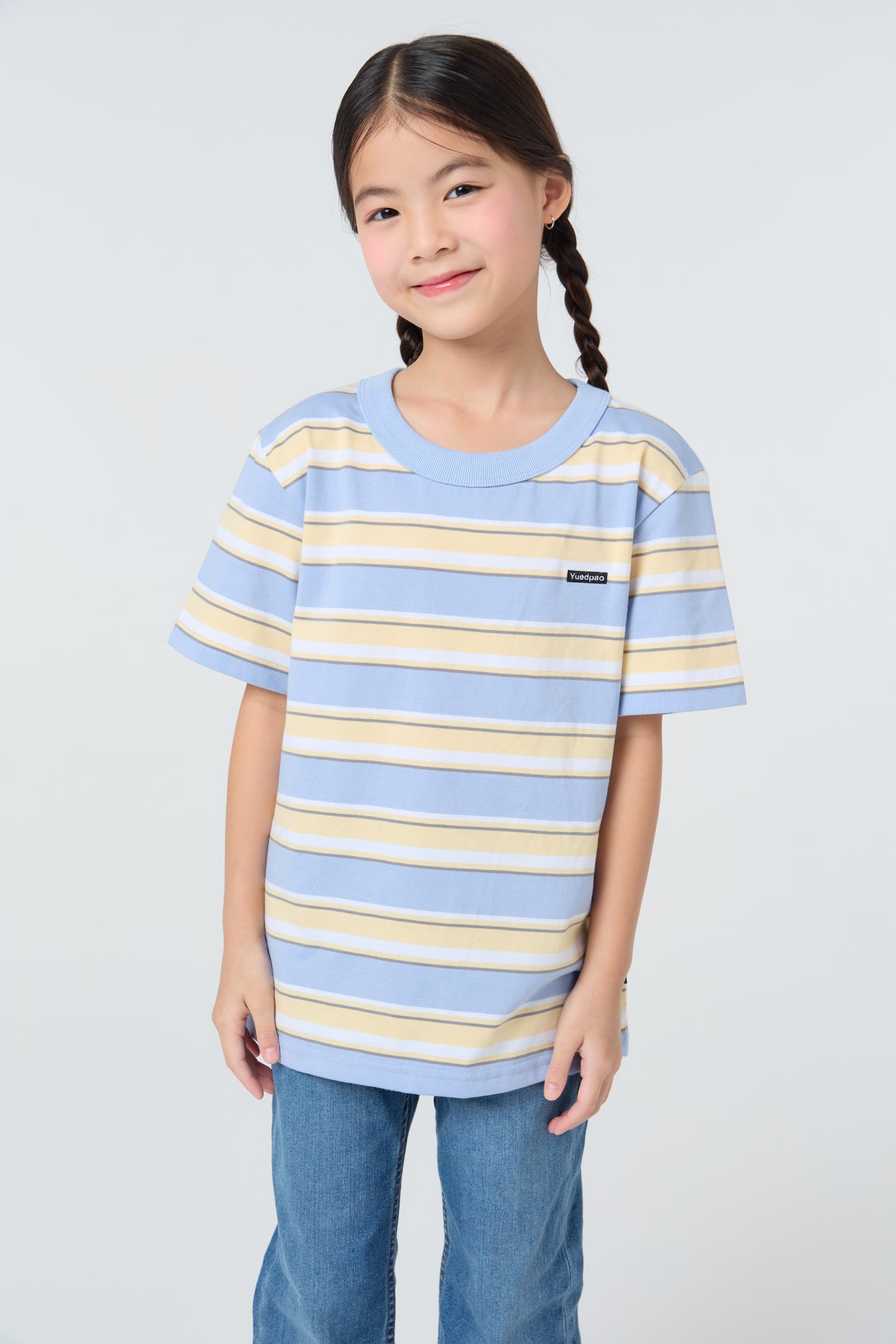 Oversize Striped Kids_Oxford Blue