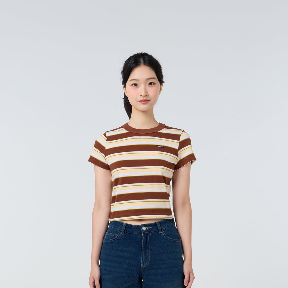 Babytee Striped_Vintage Brown