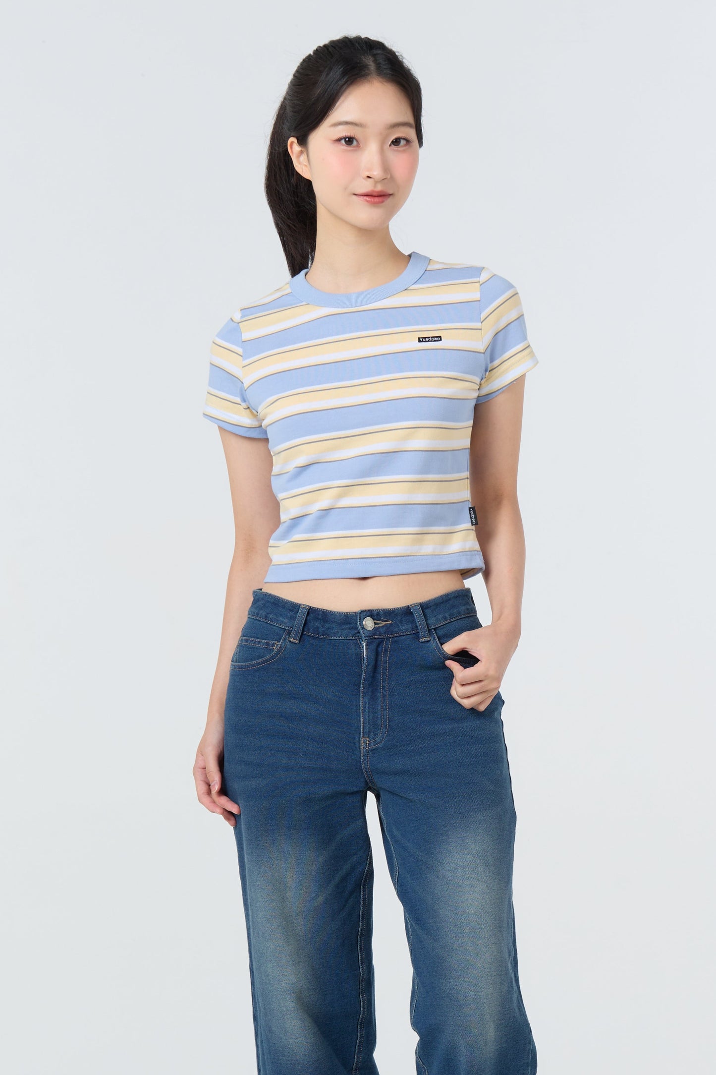 Babytee Striped_Oxford Blue