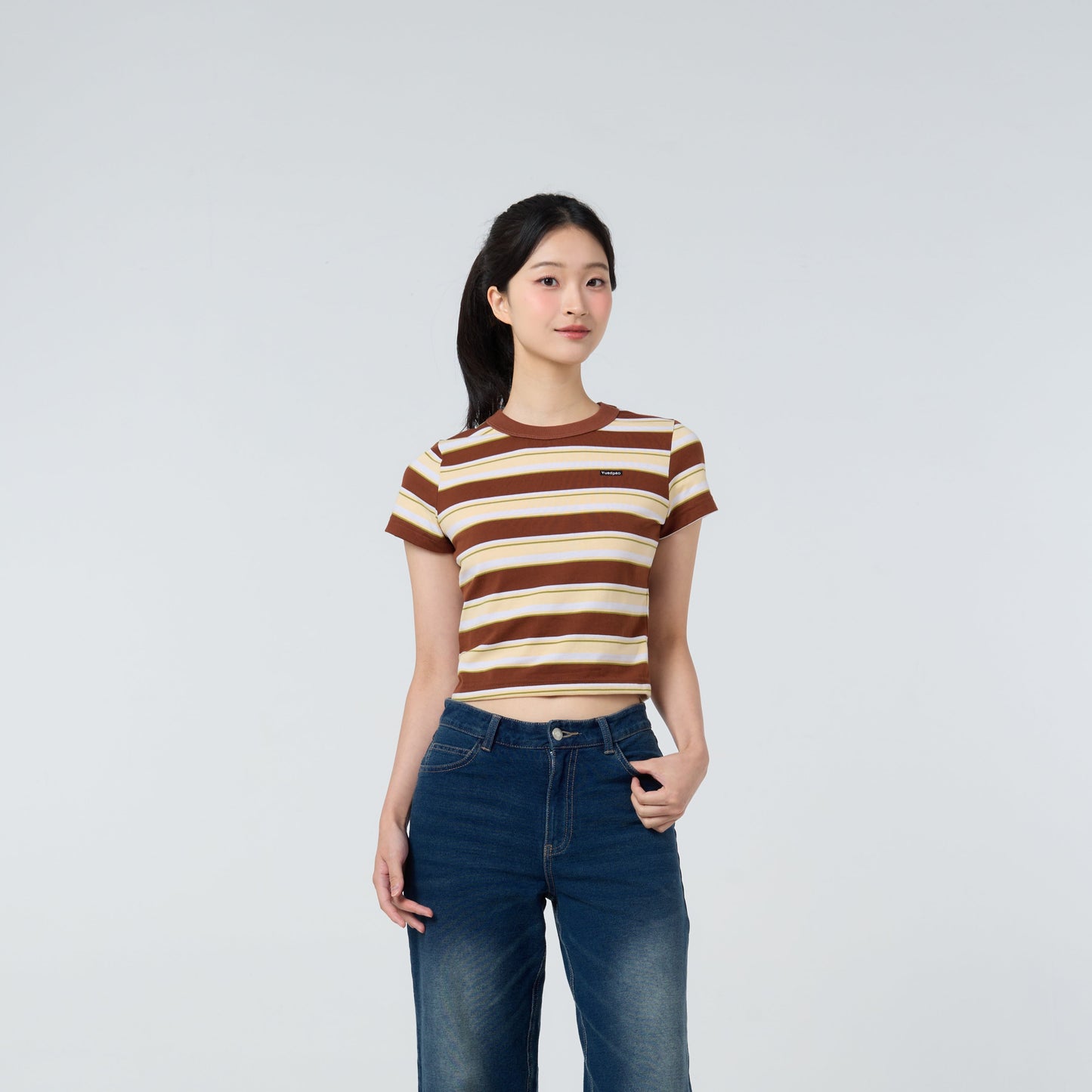 Babytee Striped_Vintage Brown