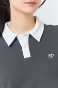 Polo Crop Oversize Y Collection_Grey