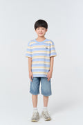 Oversize Striped Kids_Oxford Blue