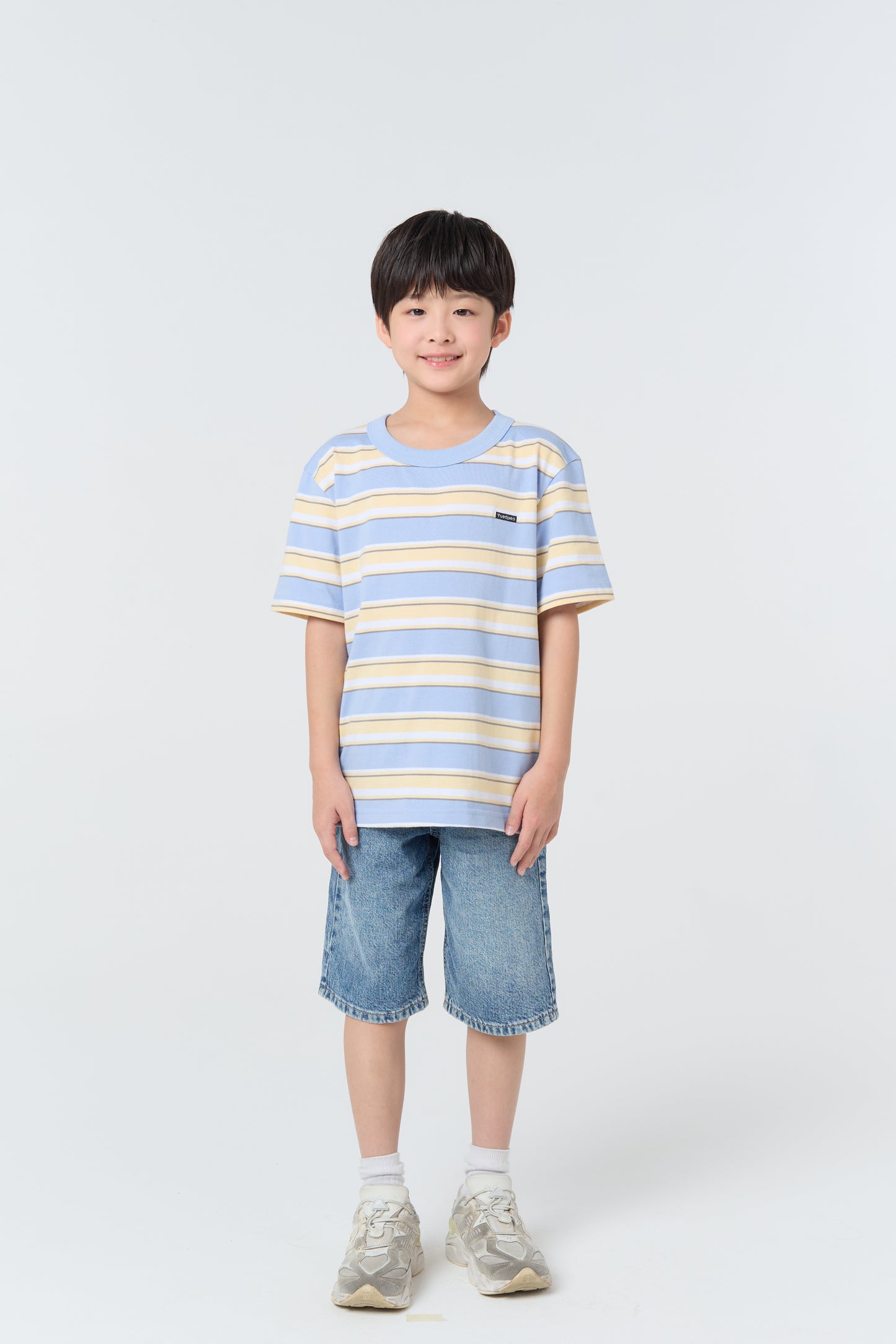 Oversize Striped Kids_Oxford Blue