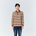 Polo LongSleeve Striped_Vintage Brown