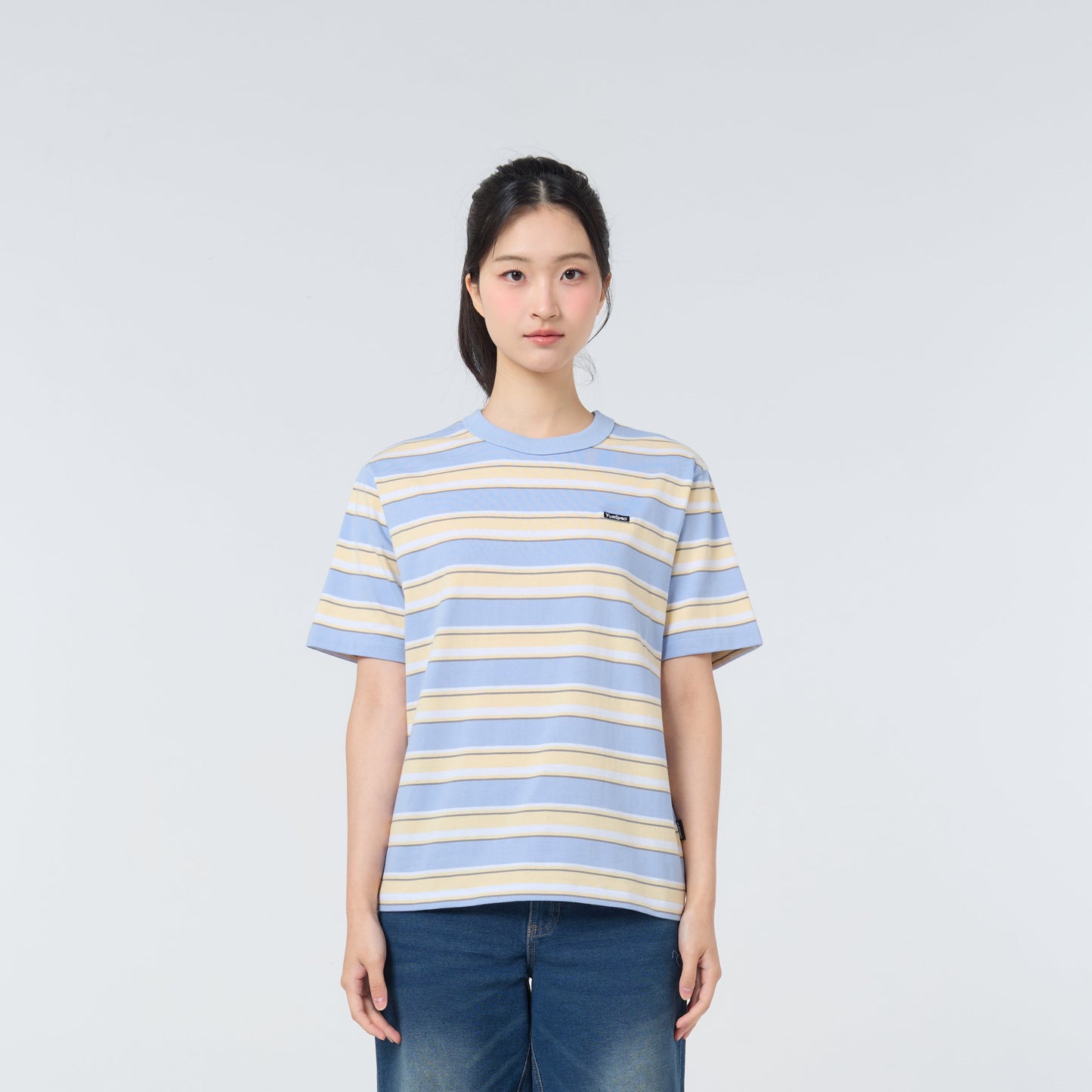 Oversize Striped_Oxford Blue