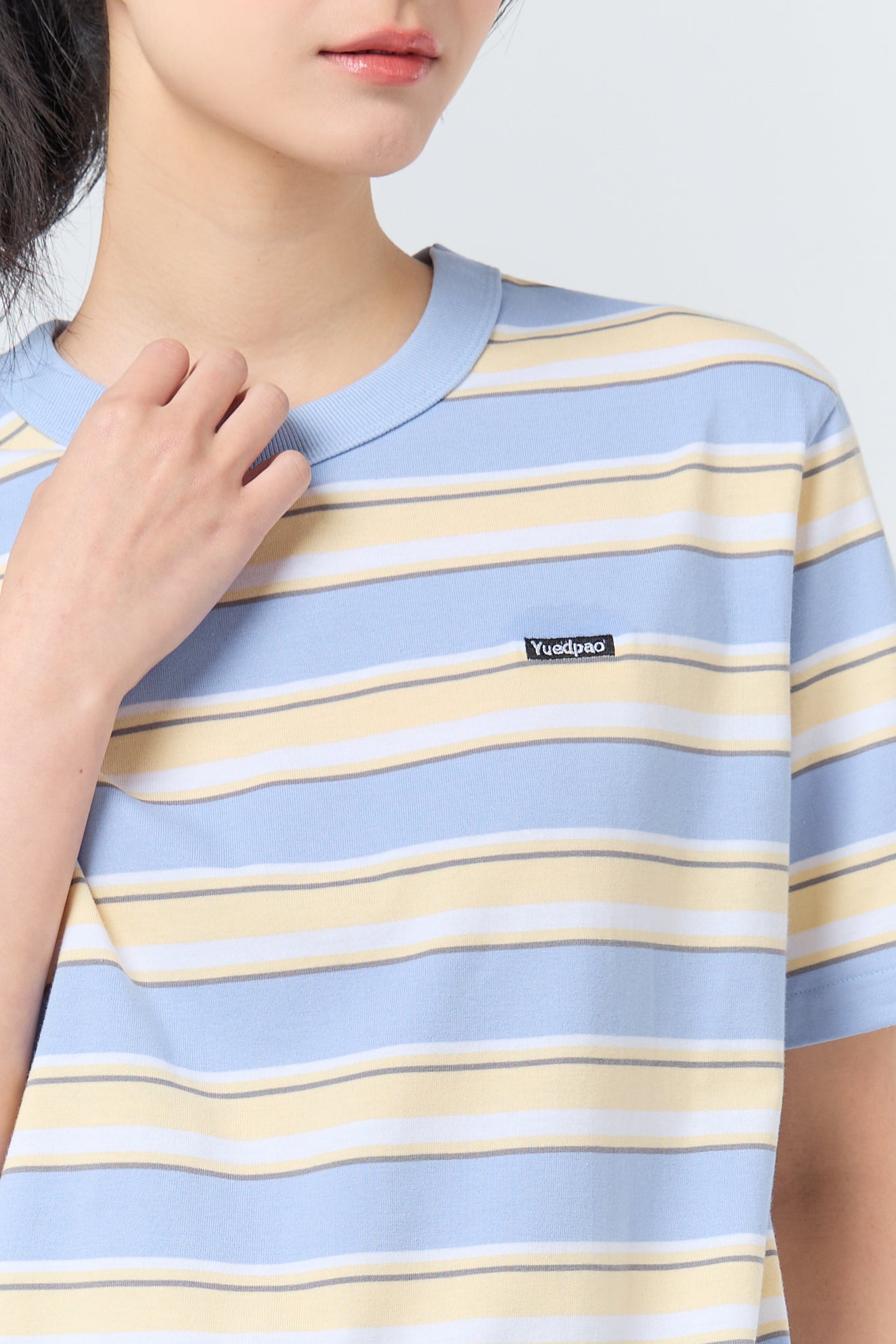 Oversize Striped_Oxford Blue