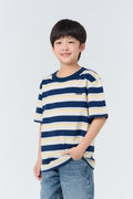 Oversize Striped Kids_Classic Navy