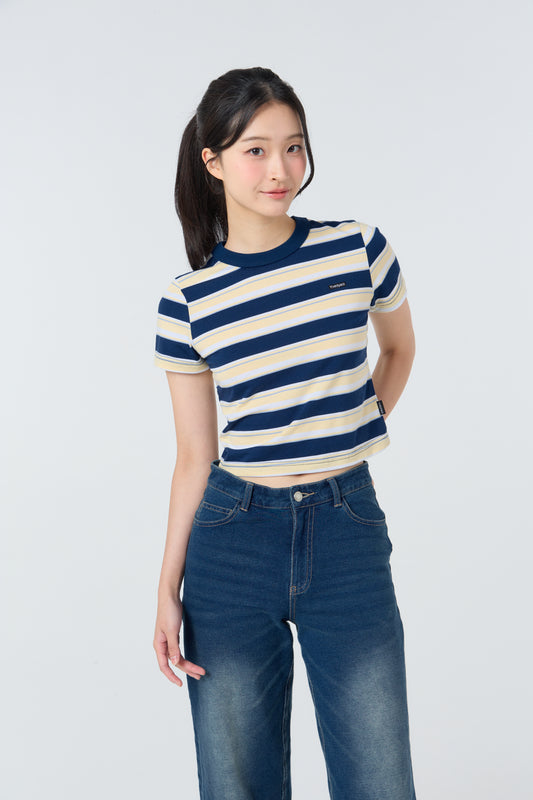 Babytee Striped_Classic Navy