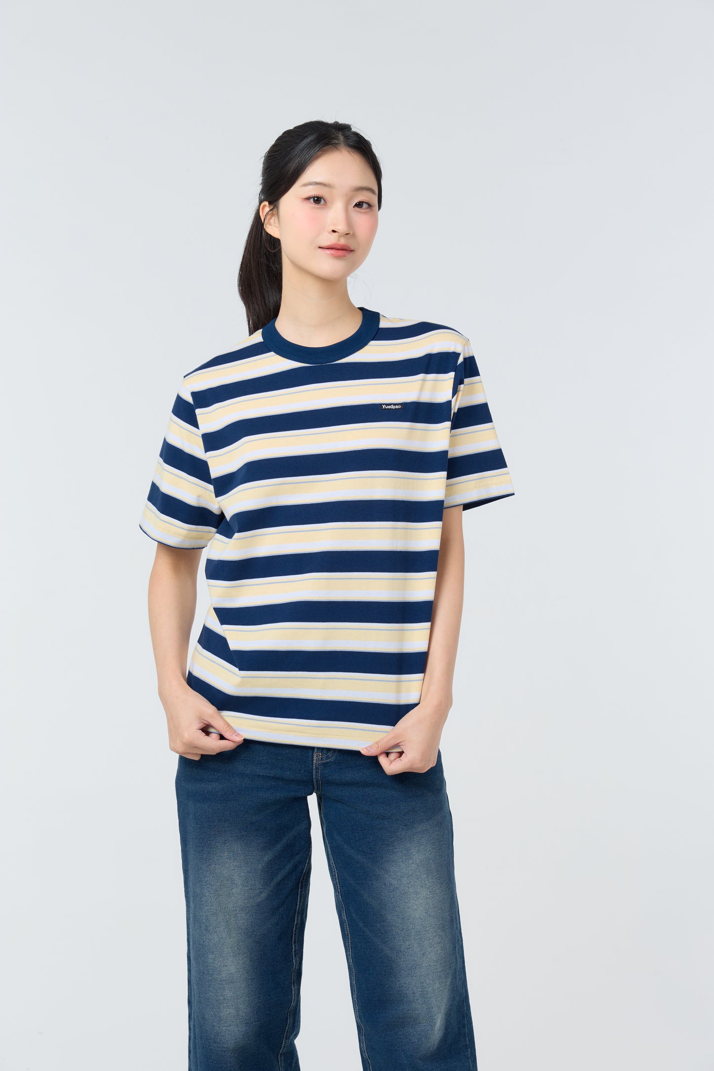 Oversize Striped_Classic Navy