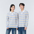 Polo LongSleeve Striped_Oxford Blue