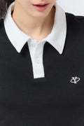 Polo Crop Oversize Y Collection_Black