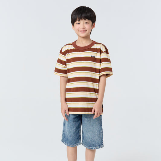 Oversize Striped Kids_Vintage Brown