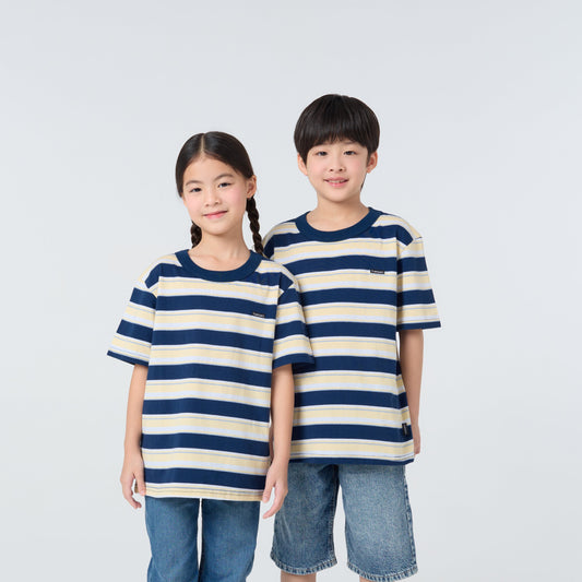 Oversize Striped Kids_Classic Navy
