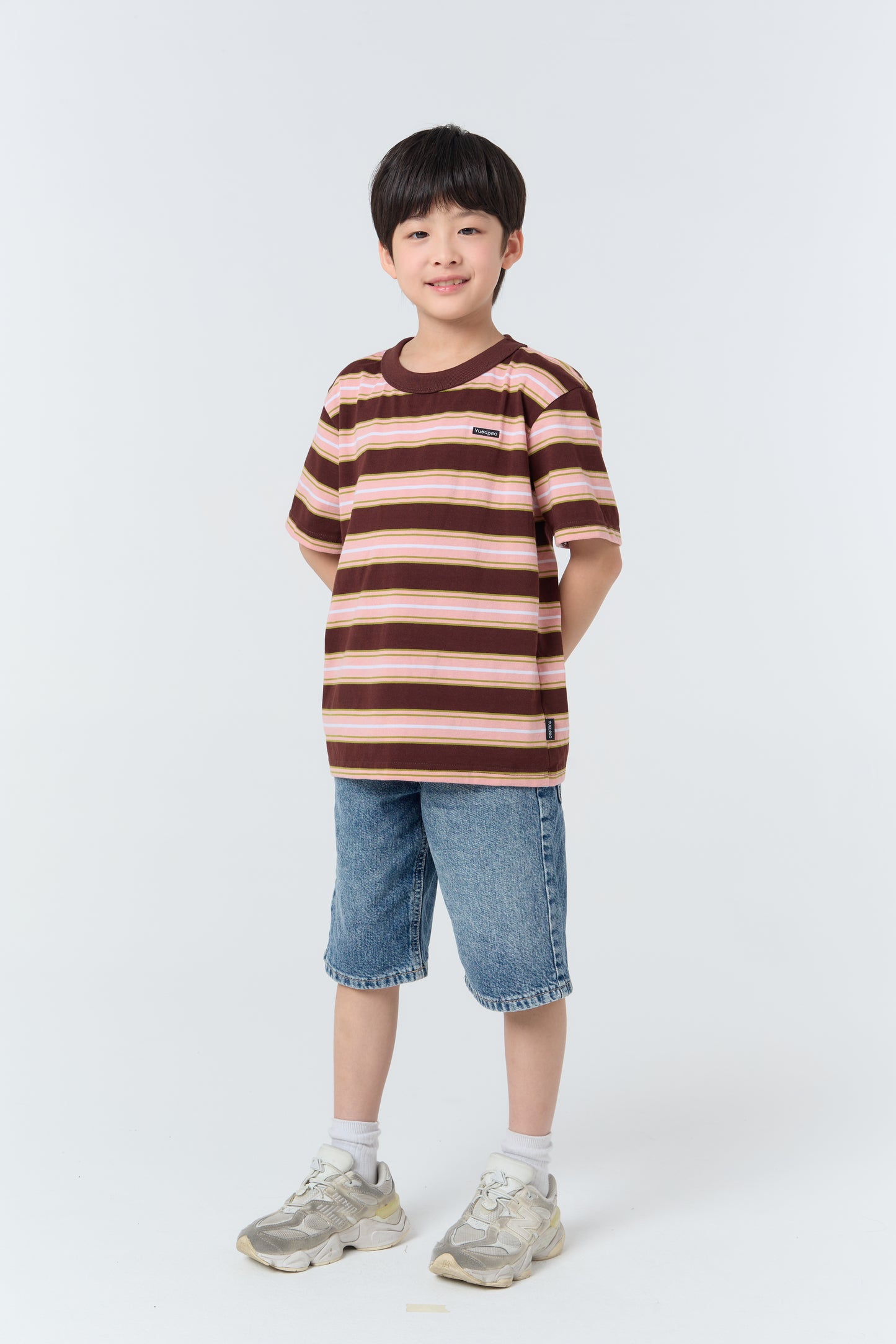 Oversize Striped Kids_Rosewood