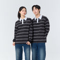 Polo LongSleeve Striped_Classic Black