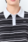 Polo LongSleeve Striped_Classic Black