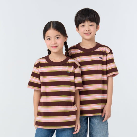 Oversize Striped Kids_Rosewood