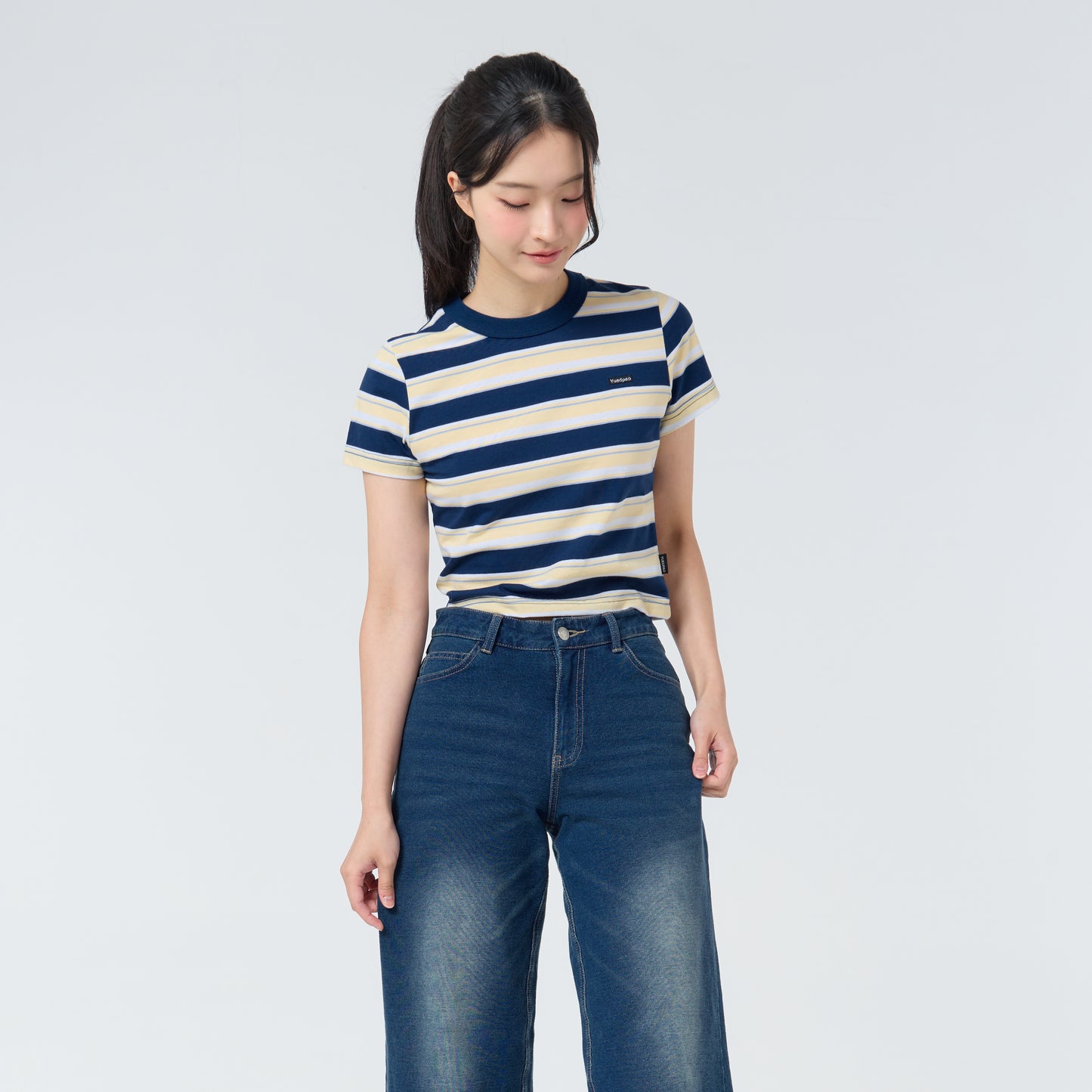 Babytee Striped_Classic Navy