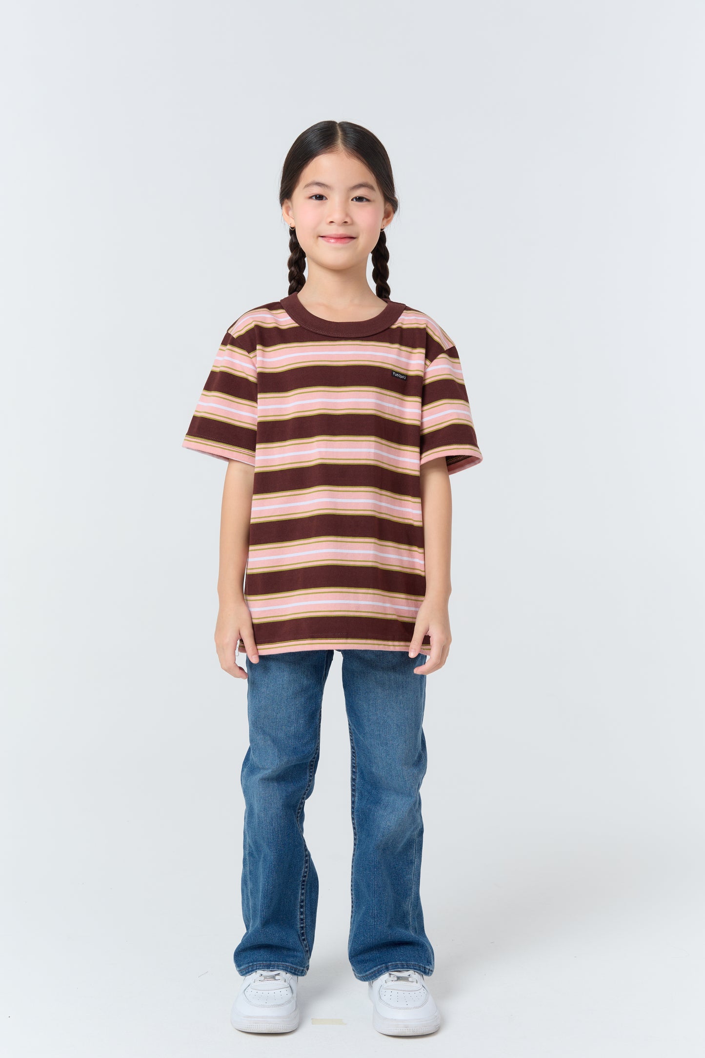 Oversize Striped Kids_Rosewood
