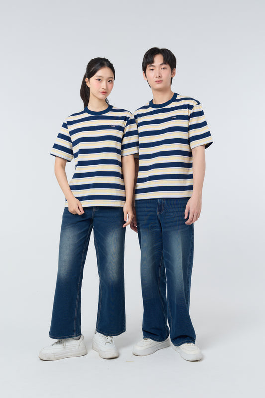Oversize Striped_Classic Navy