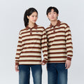Polo LongSleeve Striped_Vintage Brown