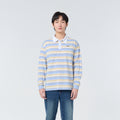 Polo LongSleeve Striped_Oxford Blue